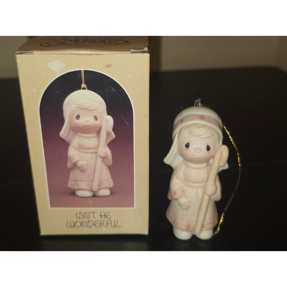 Enesco Precious Moments Angel Ornament Isnt He Wonderful E-5630 w‎ Box